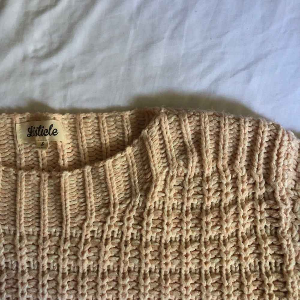 Oversized Pink Sweater With Pockets